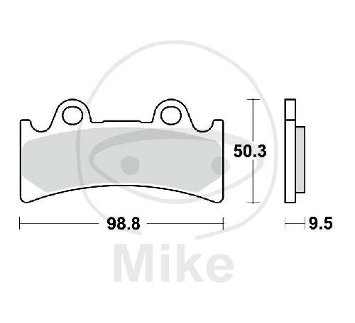 TRW Brake pad set sinter front MCB656SV