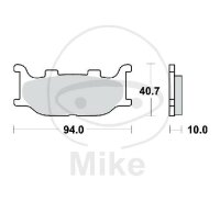 Set di pastiglie freno TRW sinterizzate anteriori MCB666SV