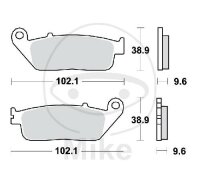 Set di pastiglie freno TRW sinterizzate anteriori MCB677SV