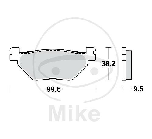 TRW Brake pad set sinter rear MCB731SH