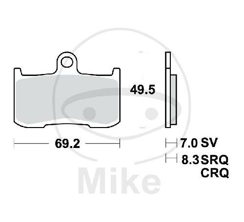 TRW brake pads standard MCB737