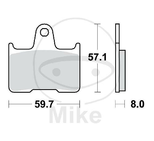 TRW Brake pad set sinter rear MCB691SH