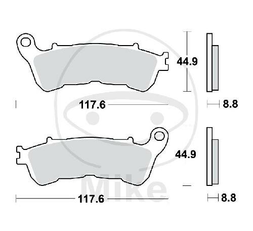 TRW Brake pad set sinter rear MCB776SH