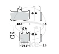 TRW Set di pastiglie freno anteriori sinterizzate MCB795SV