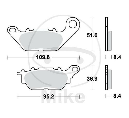 TRW Plaquettes de frein standard MCB812