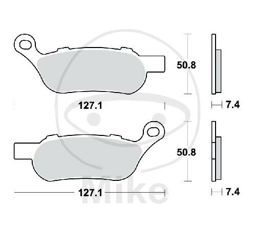 TRW Set di pastiglie freno posteriori Sinter MCB814SH