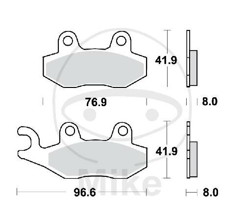 TRW Juego de pastillas de freno traseras Sinter MCB582SH