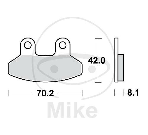 TRW brake pads standard MCB779