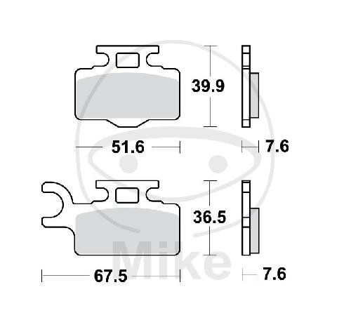 TRW Jeu de plaquettes de frein Standard Offroad MCB714EC