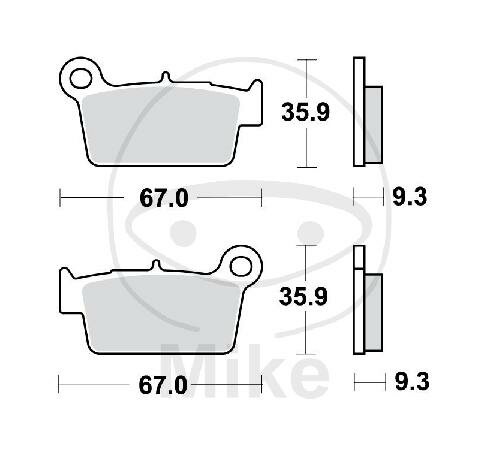 Set di pastiglie freno TRW Standard Offroad MCB739EC