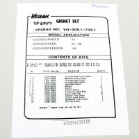 Motor Dichtsatz Dichtungssatz komplett für Suzuki GSX 550 (GN71D) 83-87