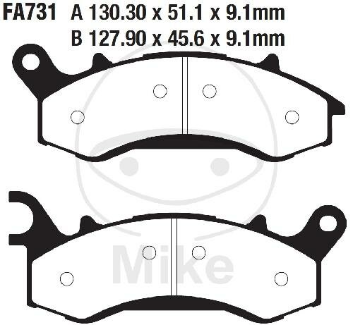 EBC Bremsklotz Satz Sinter R Off-Road FA731R