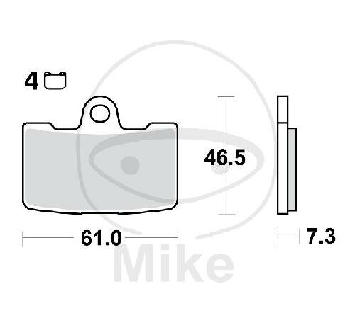 TRW Brake pad set Sinter TRQ MCB810TRQ