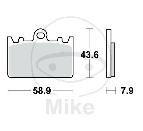 TRW Brake pad set Sinter TRQ MCB643TRQ