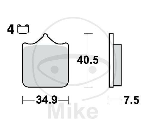 TRW Brake pad set Sinter TRQ MCB721TRQ