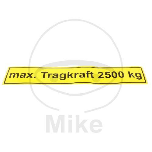 TRAGKRAFT 2500 KG AUFKLEBER SPRINTER NB