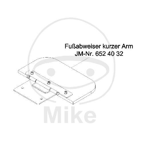 FUSSABWEISER KURZER ARM JMP FOX 4000 H