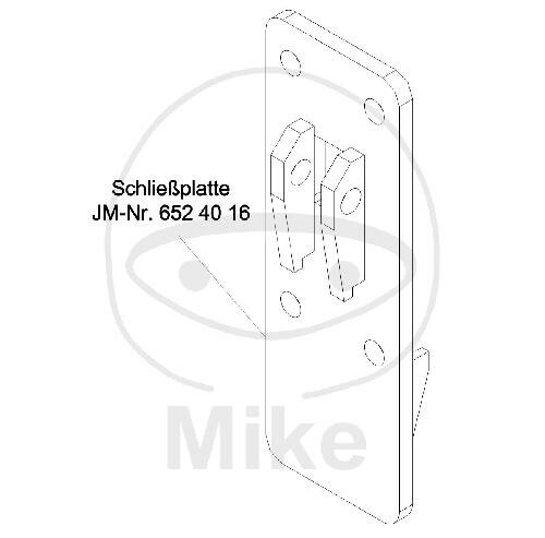 SCHLIESSPLATTE KLINKE JMP FOX 4000 H