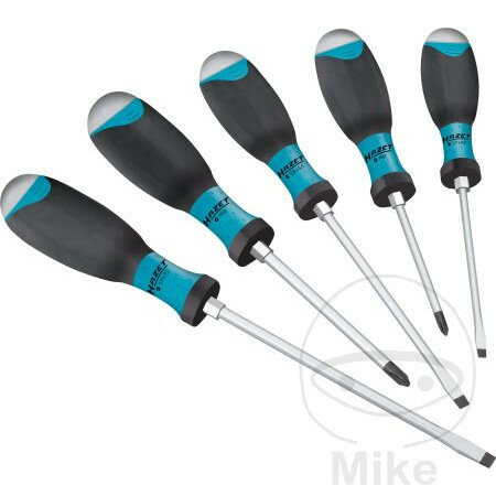 HAZET screwdriver set slot phillips with impact cap 5 pieces