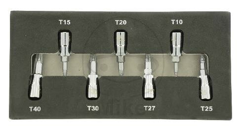 SCHRAUBENAUSDR SATZ 7TLG FUER TORX SCHRAUBEN