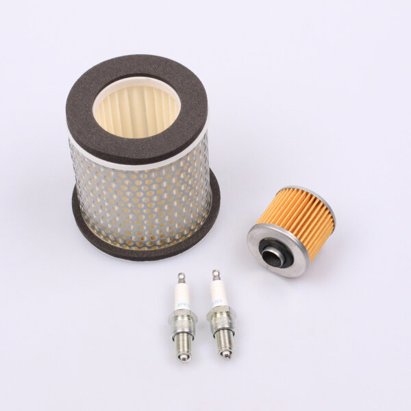 Luftfilter Ölfilter Zündkerzen Wartung Set für Yamaha BT 1100 Bulldog # 02-06