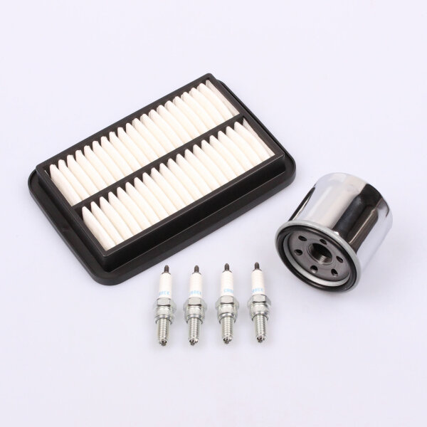 Luftfilter Ölfilter Zündkerzen Wartung Set für Suzuki GSF 650 SA Bandit # 12-16