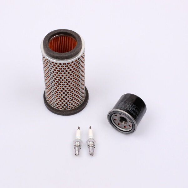 Air Filter Oil Filter Spark Plugs Set for Kawasaki ER 500 Twister # 97-06