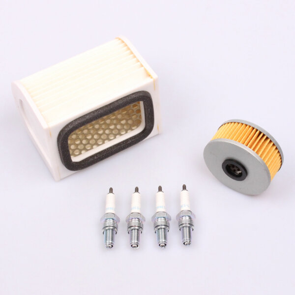 Air Filter Oil Filter Spark Plugs Maintenance Set for Yamaha XJ 600 H /N # 84-91