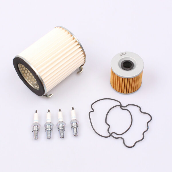 Air Filter Oil Filter Spark Plugs Maintenance Set for Suzuki GSX 1100 # 84-87