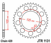 Kit de cadena DID/JT 420NZ3 SDH 11/53 adecuado para Aprilia RX 50 /Racing 03-17