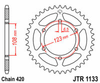 Kit chaîne DID/JT 420NZ3 SDH 11/53 adapté pour Derbi GPR 50 R 10-14