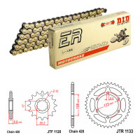 DID/JT Kettensatz 420NZ3 SDH 11/52 passend für...