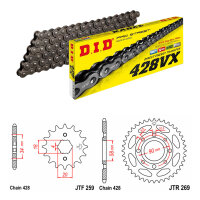 Kit catena DID/JT 428VX 14/41 adatto per Honda CG 125 92-97