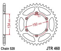 Kit de cadena DID/JT 520ERT3 SDH 13/48 adecuado para Kawasaki KX 250 F 4T 04-05