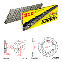 DID/JT Chain Kit 520VX3 15/48 suitable for Ducati...