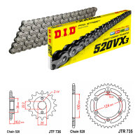 DID/JT Chain Kit 520VX3 15/41 suitable for Ducati Monster 750 2002