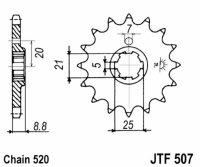 Kit catena DID/JT 520VX3 15/48 adatto per Husqvarna WR 360 93-97