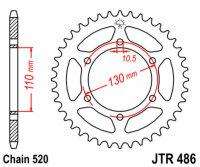 Kit de cadena DID/JT 520VX3 14/43 adecuado para Kawasaki Ninja 250 R EX 08-14