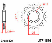 DID/JT Chain kit 520ZVM-X 15/43 suitable for Kawasaki ZX-6R 636 G Ninja 19-20