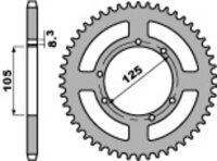 DID/PBR Kettensatz 428VX 15/50 passend für Derbi Cross City 125 07-13