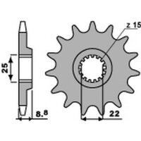 Kit chaîne DID/PBR 520VX3 13/50 adapté à Beta RR 350 4T Enduro 11-13