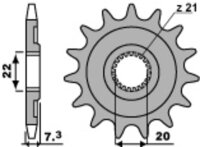 Kit catena DID/PBR 520VX3 13/49 adatto per HM CRE 125 /R 04-07