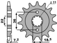 DID/PBR Chain kit 520VX3 13/48 suitable for Honda XR 250 R (ME08) 96-04