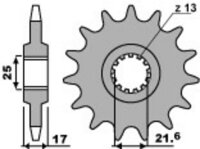 Kit chaîne DID/PBR 520VX3 15/41 adapté pour Honda CB 500 F 13-15 /F ABS 13-16