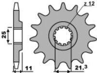 Kit de cadena DID/PBR 520VX3 14/50 adecuado para Husqvarna TE 250 4T 2003