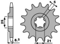 DID/PBR chain kit 520VX3 14/48 suitable for Husqvarna WR 250 93-97