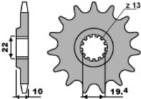 DID/PBR Kettensatz 520VX3 15/44 passend für Kawasaki KLX 400 /R 03-04