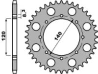 Kit chaîne DID/PBR 520VX3 16/44 adapté pour Kawasaki KLE 500 A 91-04