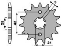 DID/PBR Kettensatz 520VX3 16/45 passend für Yamaha XV 250 S Virago 95-00