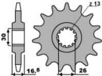 Kit de cadena DID/PBR 520ZVM-X 15/42 apto para Honda CBR 650 FA ABS (RC74) 14-16